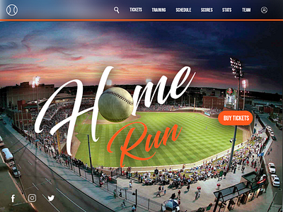 Home Run adobe photoshop art design designer digital inspiration landing page layout mock up photoshop ui design uiux user experience ux design web design website