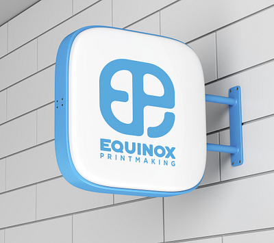 Equinox Logo branding creative equinox lightbox logo logo design printmaking sign signage wayfinding wiltshire