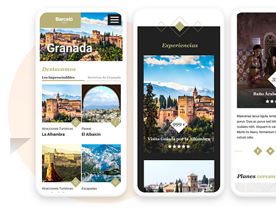 Barceló Experiences app branding design interaction design minimal responsive website ui ux web