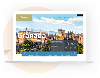 Barceló Experiences Landing app branding design responsive website ui ux web