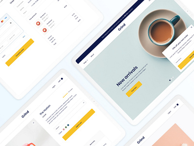 Grind Ecommerce Template cart checkout ecommerce home page orders shopping template ui ux