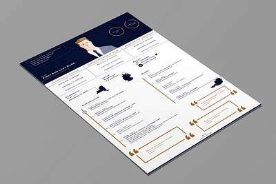 Resume adobe illustrator cv cv design cv template design illustration resume vector