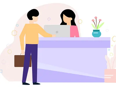 Registration counter Illustration design flat icon illustration logo ui ux vector