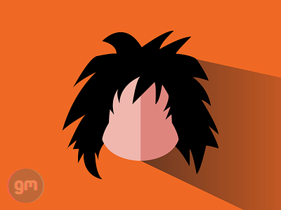 Flat art of Jazirobe from Dragonball Z - Saiyan Saga! 2d 2d art anime dragonball dragonballz flat flat design graphic design illustration illustrator minimalist minimalist design vector vector art