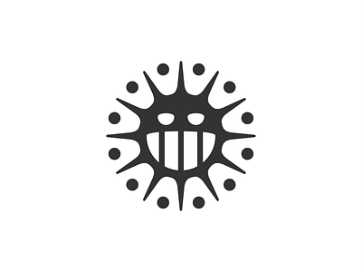 Bug! abstract animal brand branding bug funny geometric icon illustration laugh logo mark playful sun symbol