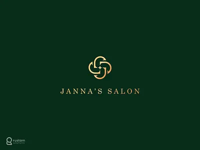Janna's Salon beauty salon branding design elegant elegant logo freelance freelancer js logo logo logo design logo designer logo maker logo mark logodesign logogram logomark logos nail salon royal logo