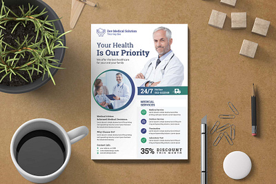 Modern Medical & Healthcare Flyer care clinic clinic flyer dental dentist devdesign devdesign.studio doctor emergency equipment fitness flyer health healthcare flyer hospital hospital flyer leaflet medical medical flyer medicine