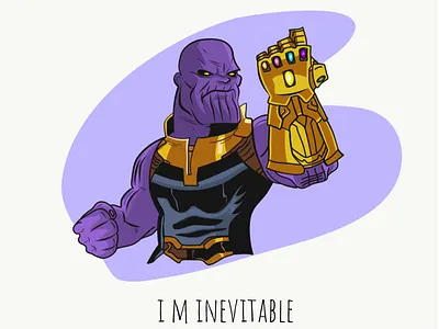 Thanos adobe illustrator draw apple pencil art character cool design illustrator ipad marvel superhero villain