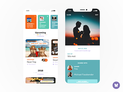 Butterfly iOS App app branding design flat ios iphone x materik mattias eriksson mattias farnemyhr typography ui