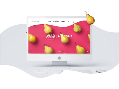 Fruit Seeds - UI Design / Landing Page 2019 bright colors color creativity design fruit istanbul landingpage modern pear pink rectangle simple ui uidesign uiux web website welcome page white