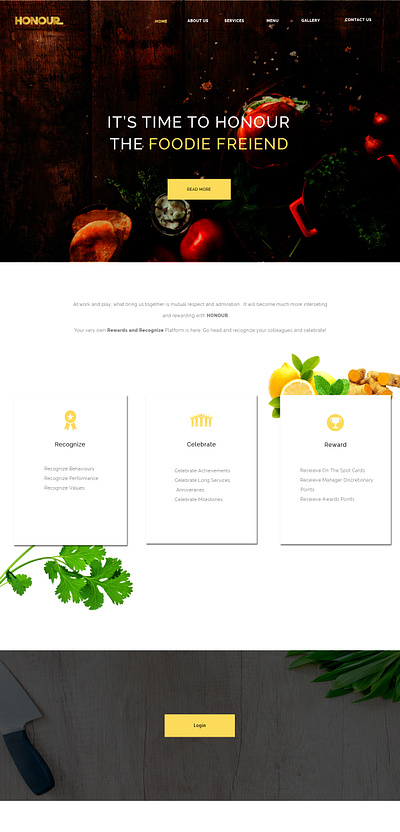 foodie friend graphic design photoshop uiux webdesign website