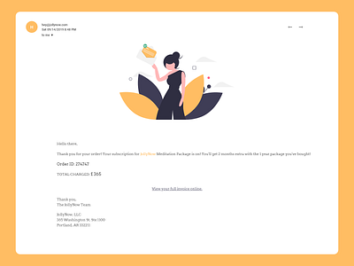 Email Receipt for Jolly Now daily 100 daily 100 challenge daily ui inspiration email design email marketing email receipt email template ingridable