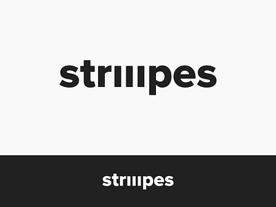 Striiipes logo clean creative design elegant lettering logo logodesign logotype minimal smart typography