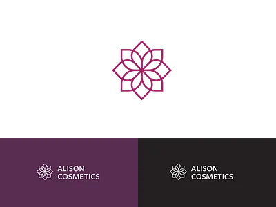 Alison Cosmetics Visual Identity branding cosmetics design flat geometric icon identity lockup logo logodesign logomark mark minimal vector visual visual design visual identity wip