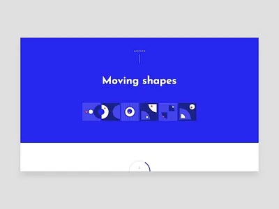 Moving shapes animation daily design geometry illustration inspiration minimal motion shape typography vector web webdesign website