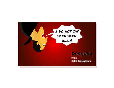 draculaa business card dracula dribbble hotel transylvania rebound superhero villian