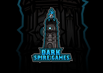 DARK SPIRE GAMES esport logo artwork esport esport logo esportlogo esports esports logo illustration logo logodesign mascot mascot character mascot design mascot logo mascotlogo tower vector