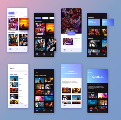 Movie, Tv Shows, Sports Rental App cricket dark art design dribbble hello hello dribbble illustration interaction design movie thankyou tv app tv series tvapp typography ui ui design ui ui deisgn ux uxdesign web