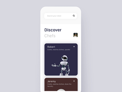 Robot Refresh animation design interface ios mobile refresh robot ui ux