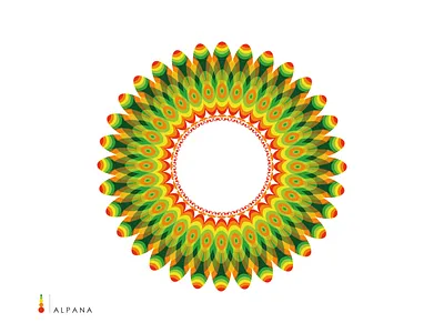 Alpona alpana design alpona bees bob marley circle art design illustration