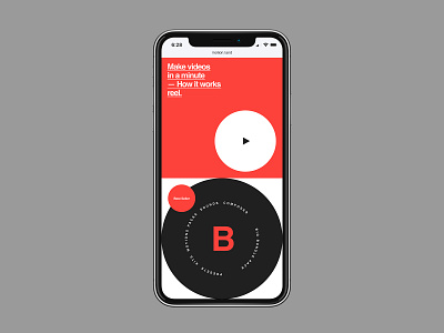 MotionLand branding flat illustration minimal mobile promo typography ui ux web