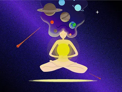 Solar system art character design cosmic cosmos design flat illustration illustrator planets solar system vector