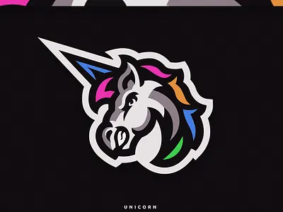 📝 Unicorn - Mascot Logo ✏️ animal art branding design esports esportslogo gaming horse horse logo illustration logo logo design mascot logo unicorn unicorn logo unicorns vector