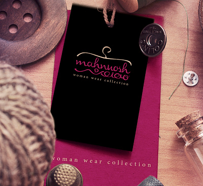 mahnoush woman wear branding logo logo design logodesign logotype typography wear