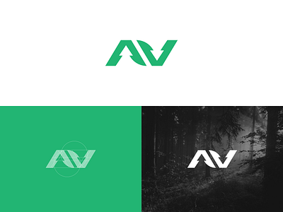 AV Forestry | Logomark brand brand identity branding concept exploration forestry logo mark minimal simple