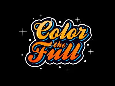 Color the full app branding gradient icon illustration logo logotype orange typography vector web