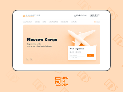 Cargo Delivery Homepage Banner Concept cargo concept delivery ui web design website