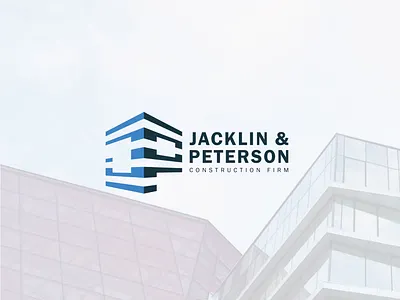 Jacklin & Peterson | Construction Firm Logo branding identity logo