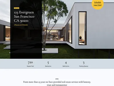 Portofino Real Estate Template design template webflow