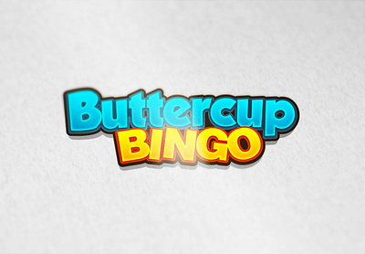 Buttercup Bingo logo awesome bingo brand cartoon casino character clean colorful design gambling game gaming illustration logo mascot playful slots ui vector web