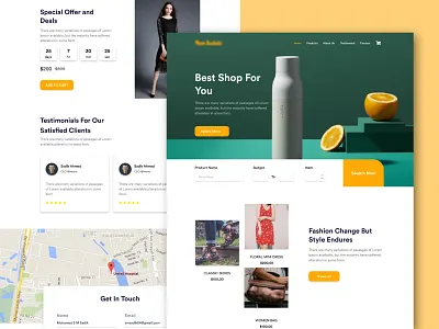 Ecommerce Landing Page app design app ui design ecommerce ecommerce design ecommerce website landingpagedesign minimal minimal design ui ui ux webdesign website