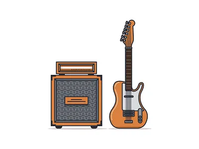 Electric Guitar app design dribbble fender freepik guitar icon illustration logo music ui ux vector
