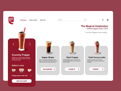 CCD branding coffee commercial design illustration ios design ui ux web