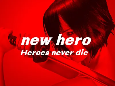 NEW HERO - FREE FONT font free freefont graphic design logo typography