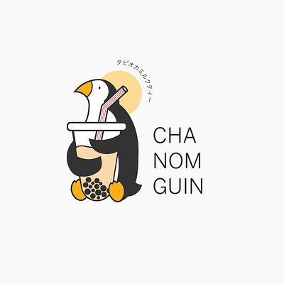 CHA NOM GUIN | bubble tea Logo Design branding design logo