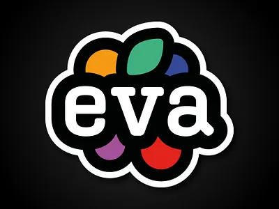 Eva in Fruit Paradise batau branding copier eva evainfruitparadise facebook identity instagram logo nieuwegein plantbased sandercopier socialmedia sticker studiobatau vegan vlog vlogger vlogging youtube