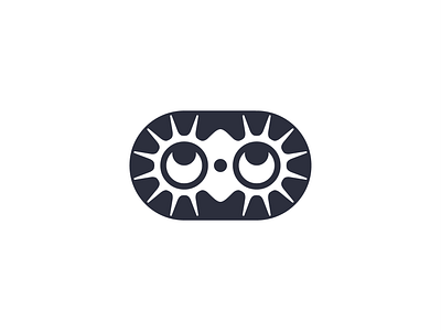 Curiosity! abstract brand branding character curiosity eyes face funny geometric icon illustration logo logo design mark mascot monochrome playful symbol