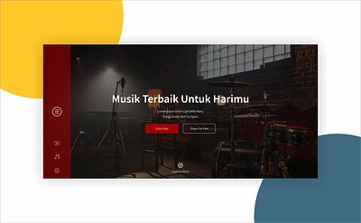 Music Website design ui design