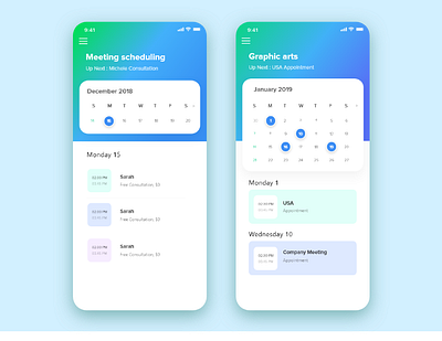 Meeting IOS App account admin web panel adobe xd photoshop ui ux app design interface ios minimalistic ui ux