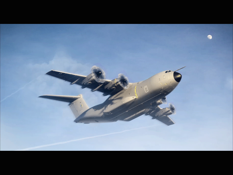 Airbus Homepage animation design motion graphics photo manipulation ui