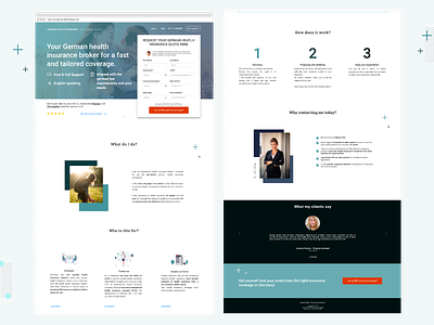 Landing Page Design & Conversion Rate Optimization (CRO) conversion rate optimization cro design homepagedesign insurance company landing page design ux