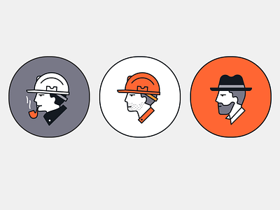 Architect, builder & developer avatar builder building developer development icon illustration men people worker