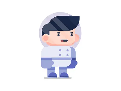 Astronaut astronaut character character design flat flatdesign illustration vector