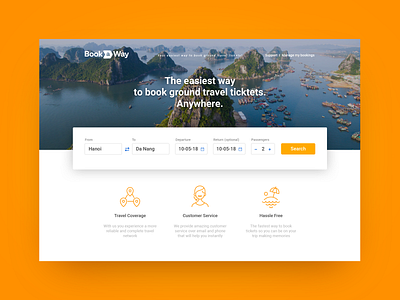 BookaWay - homepage ui web