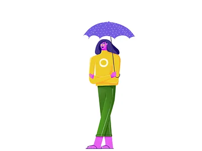 rainy character characterdesign design designinpiration dribbble dribbbleshot graphicdesign illustration minimal minimaldesign vector