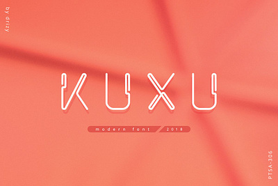 Kuxu Typeface branding creativemarket dribbble font futuristic logo modern font popular type typeface typography